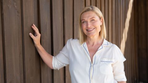 Tosca Musk poses for a portrait in Fairburn, Georgia, on October 11, 2022. 