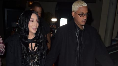 Cher and Alexander Edwards pictured on  November 2 in Los Angeles.